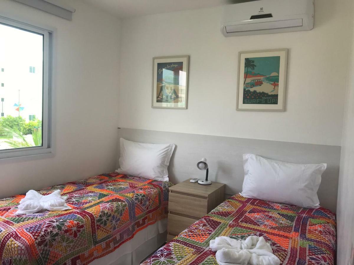 Flat Excelente Em Porto De Galinhas Palm Village Acqua Frente Para As Piscinas Ngoại thất bức ảnh