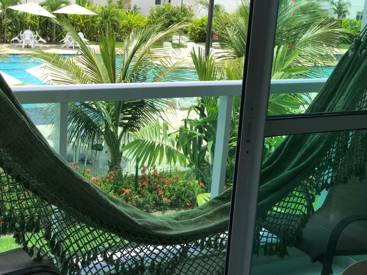 Flat Excelente Em Porto De Galinhas Palm Village Acqua Frente Para As Piscinas Ngoại thất bức ảnh